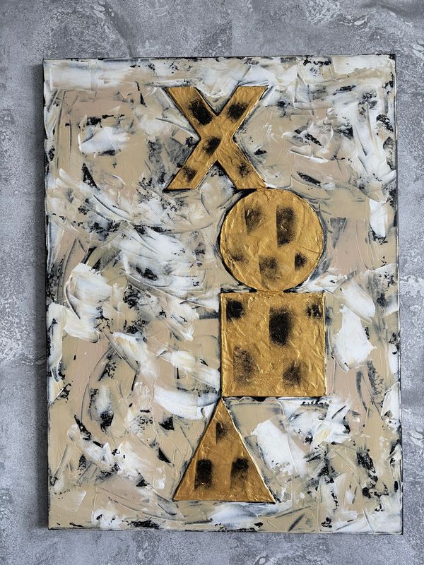 Obraz strukturalny &quot;X&quot; 78x58