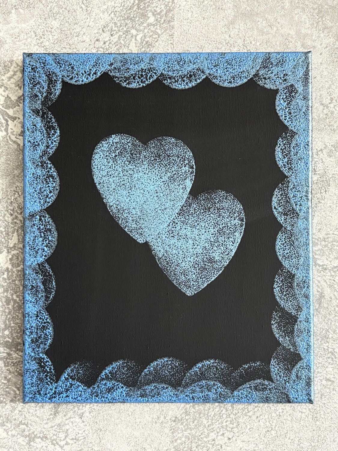 Obraz &quot;Miłość i przywiązanie&quot; 25x30 niebieski