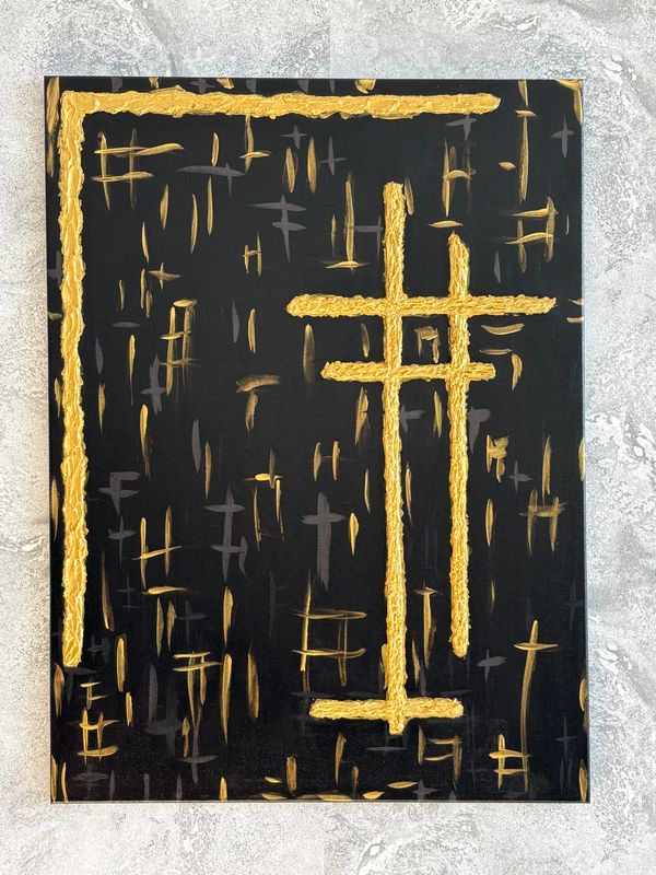 Obraz strukturalny &quot;Cena złota&quot; 78x58