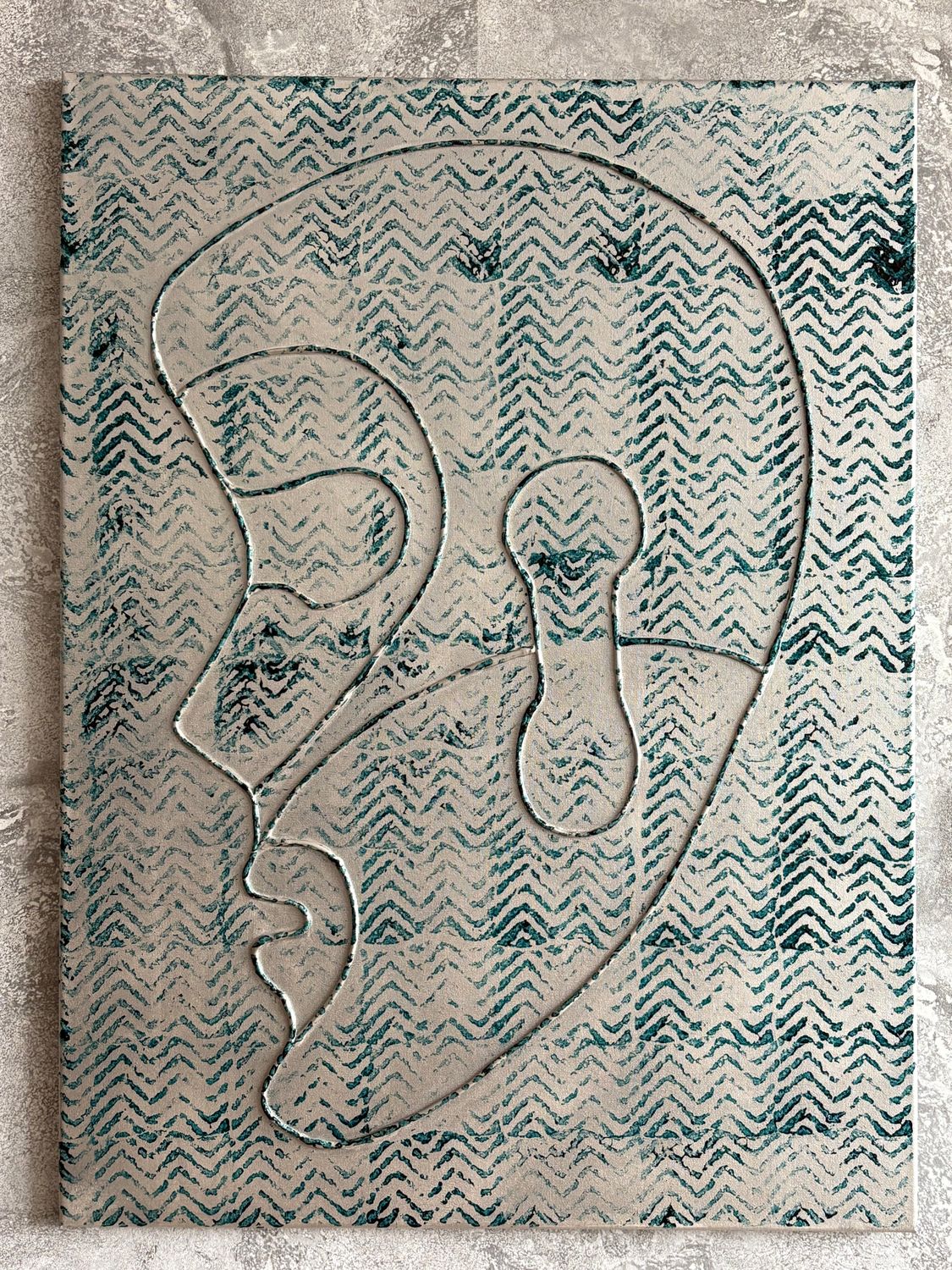 Obraz &quot;Zielona fala&quot; 78x58