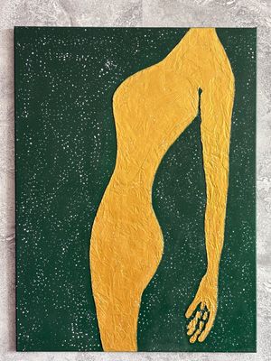 Obraz strukturalny "Zmęczona" 78x58