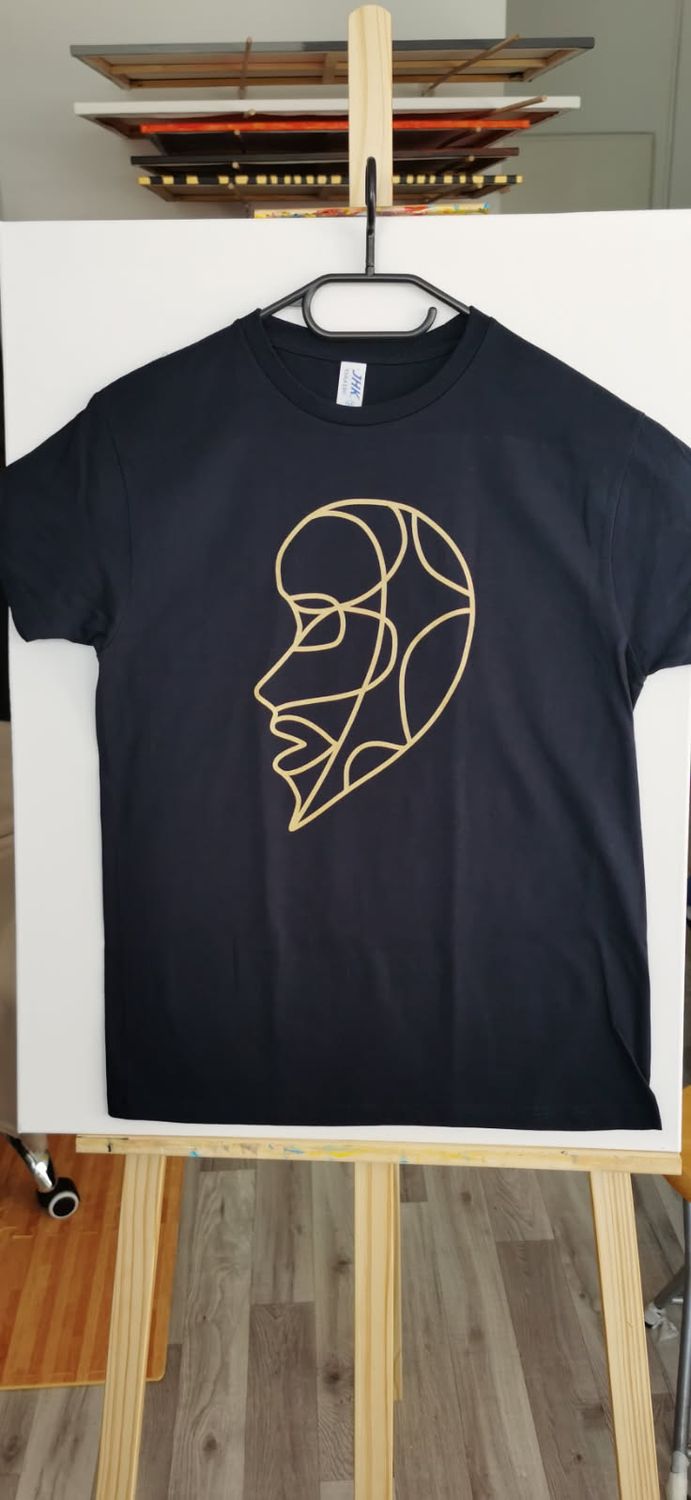 T-shirt MisArt unisex granatowy Navy M