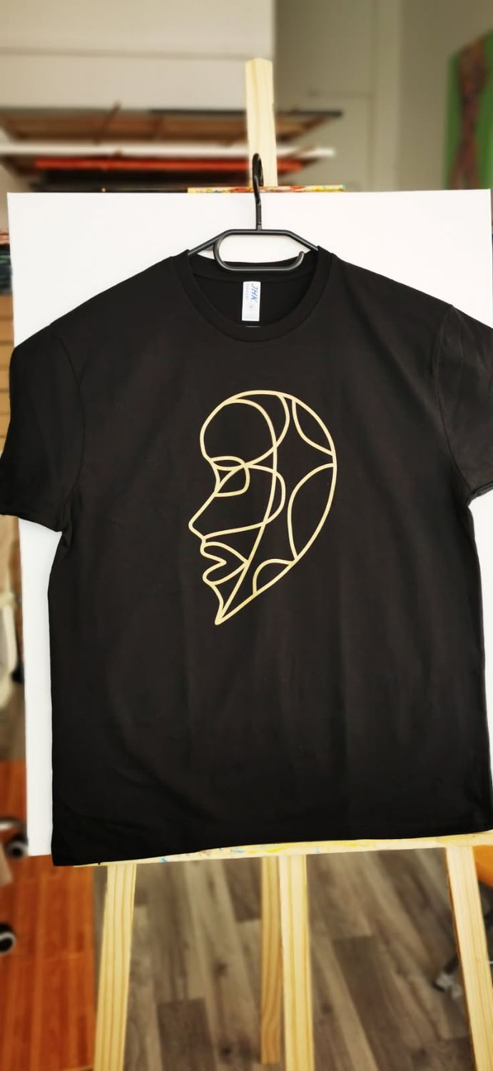 T-shirt MisArt unisex czarny L