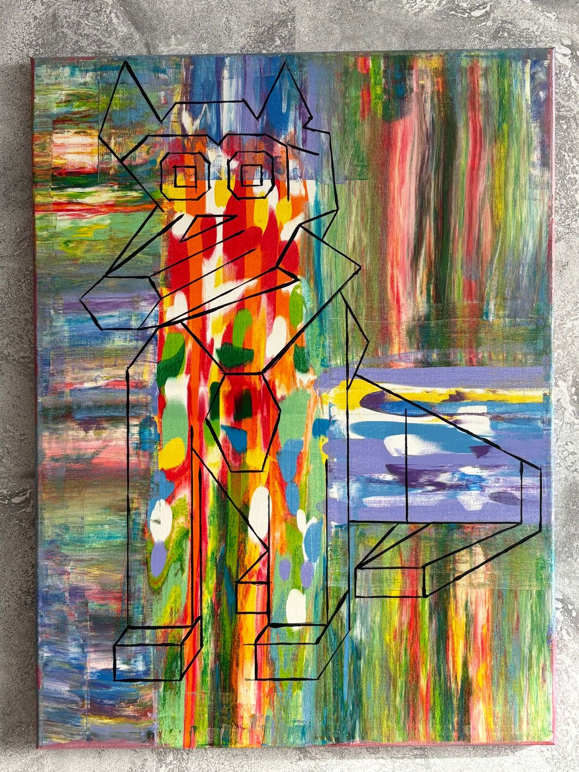 nowoczesny-obraz-abstrakcyjny-pies-kolorowy-przyjaciel-60x80-akryl-misart