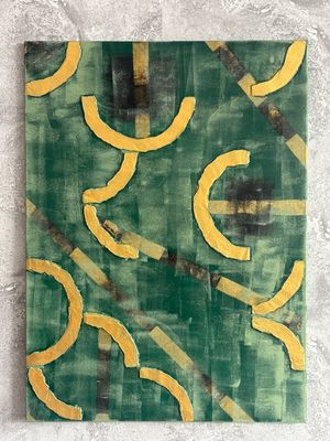 nowoczesny-obraz-strukturalny-maniera-58x78-butelkowa-zieleń-zloto-3d-misart