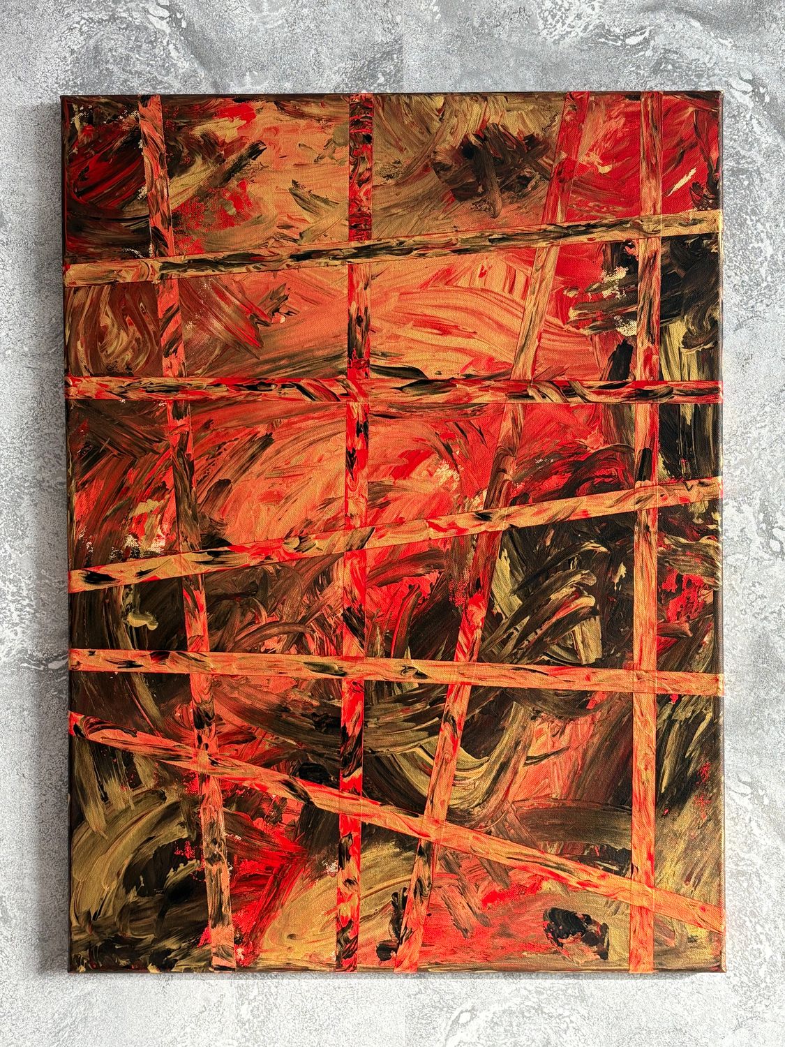 nowoczesny-obraz-abstrakcyjny-uwiezione-demony-60x80-czarny-czerwony-zloto-misart