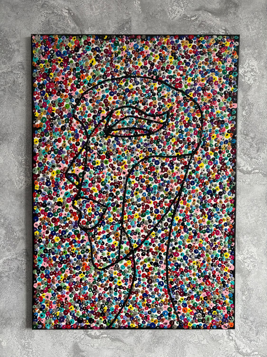 Obraz strukturalny "Maskarada barw" 100x70