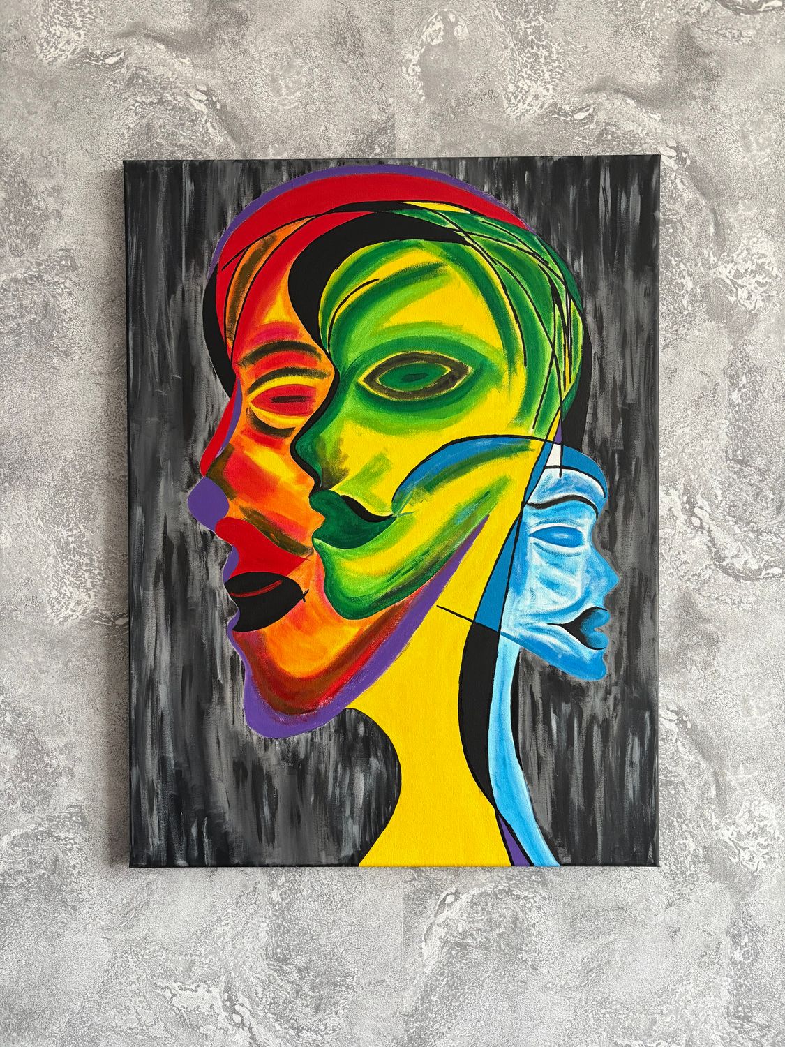 Obraz "Twarze w tłumie" 80x60