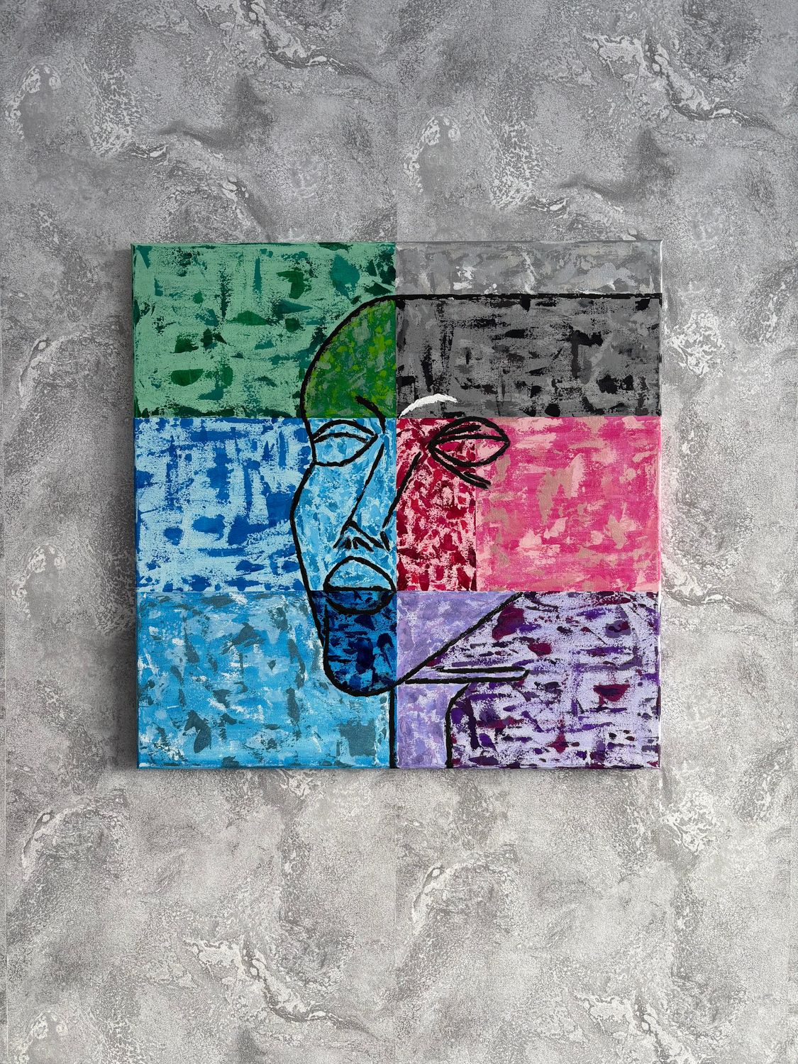 Obraz "Zarys bytu" 70x70