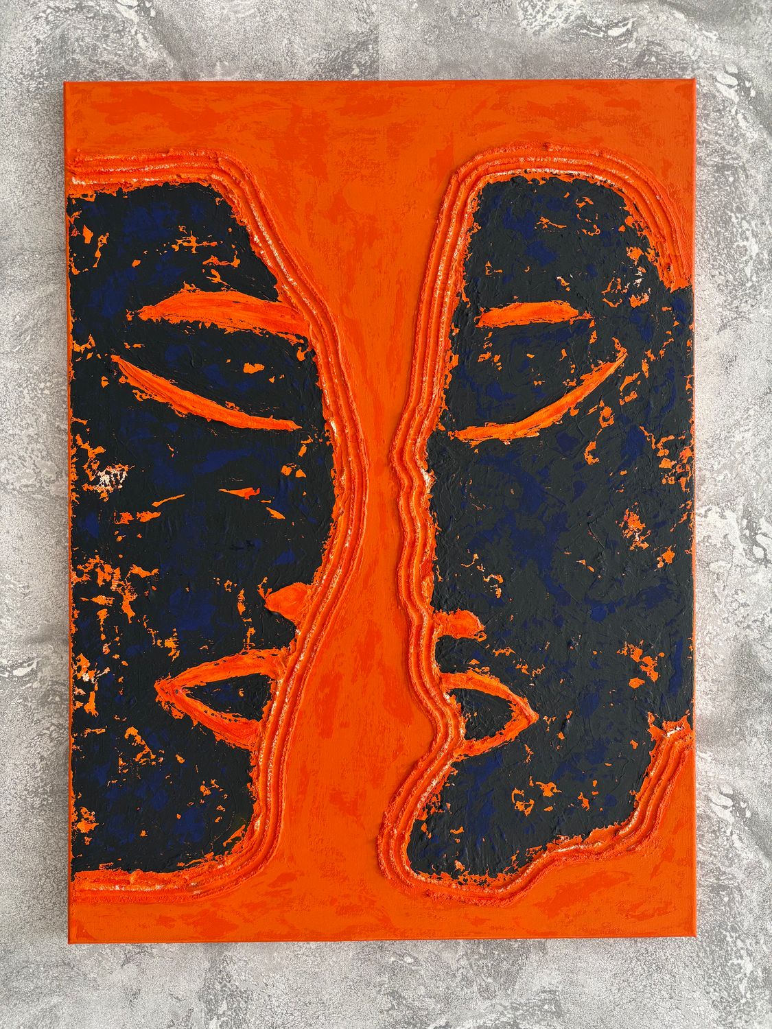 Obraz strukturalny "Echa Bliskości" 75x55