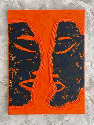 nowoczesny-obraz-strukturalny-echa-bliskosci-75x55-pomarancz-granat-3d-misart