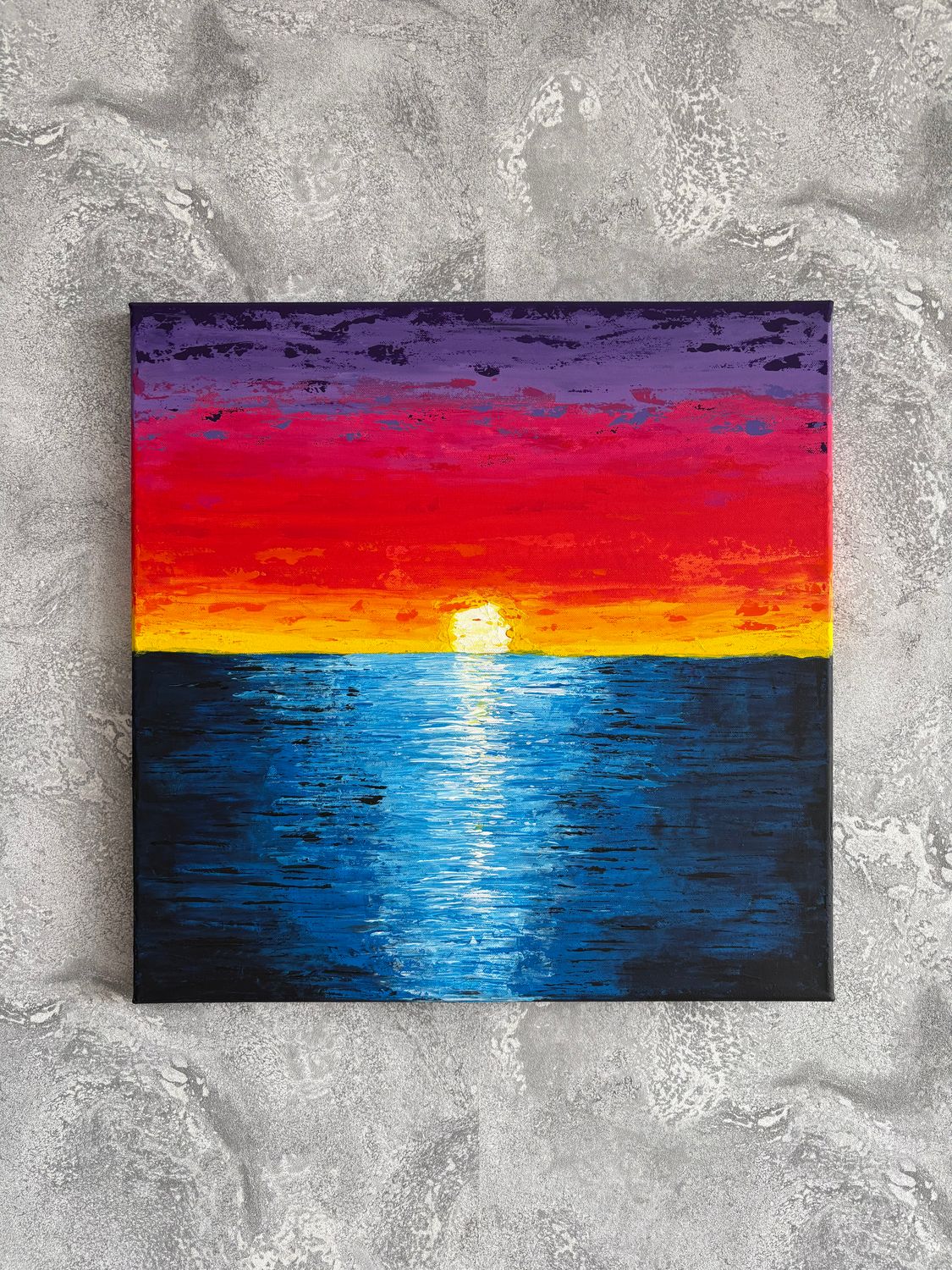 Obraz „Płonący Horyzont” 50x50