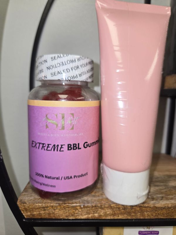 Booty Pop Bundle: 1 Bottle BBL Xtreme Gummies & BBL Cream