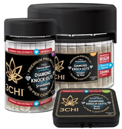 3Chi Diamond Knock-Out .7g THCA Infused Pre-Roll 5ct