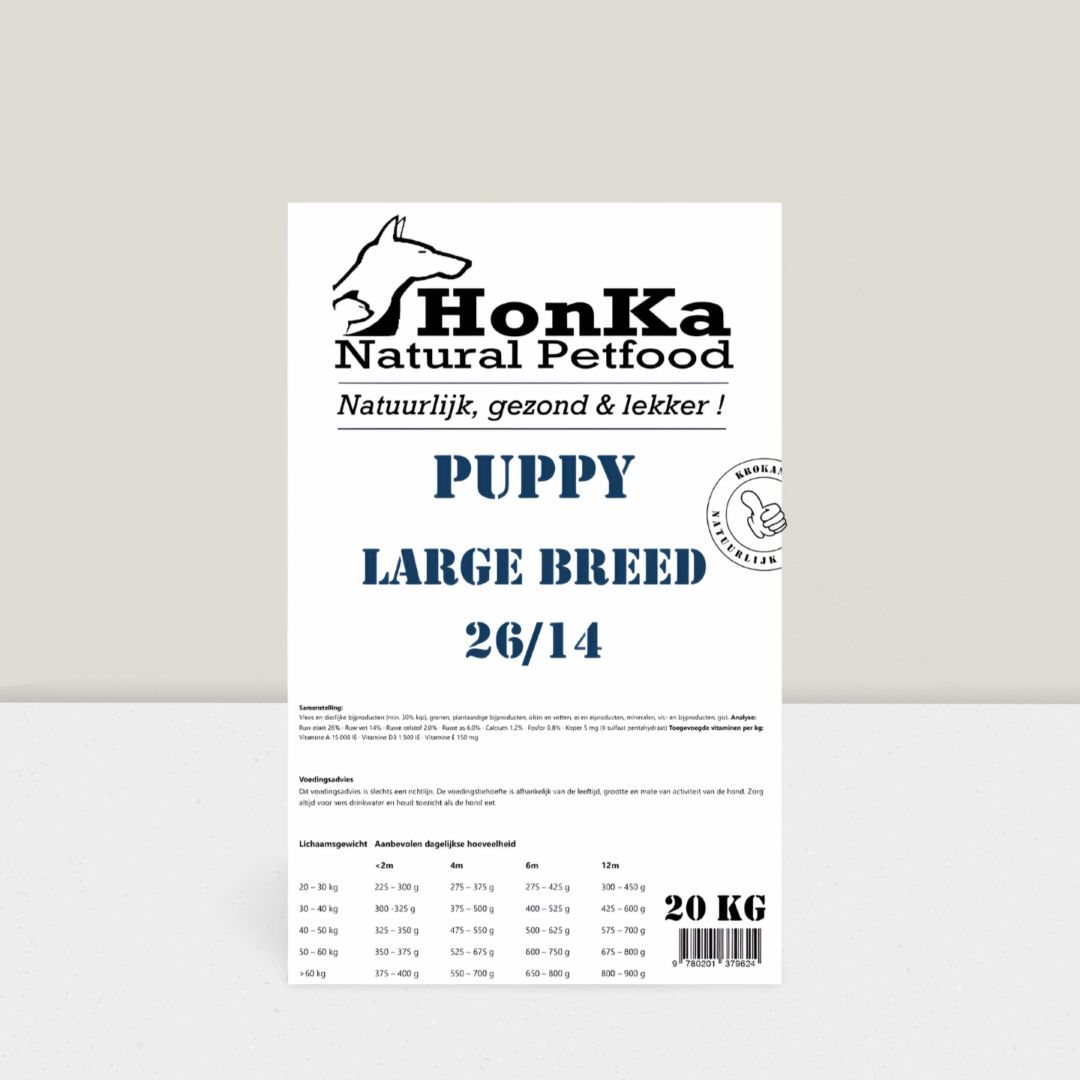 HonKa Natural Petfood Puppy Large Breed 26/14