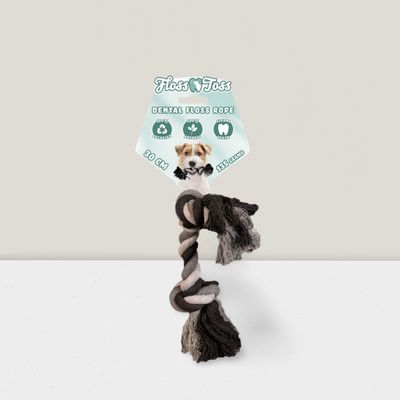 Floss Toss Dental Rope 2 Knot - 30 cm