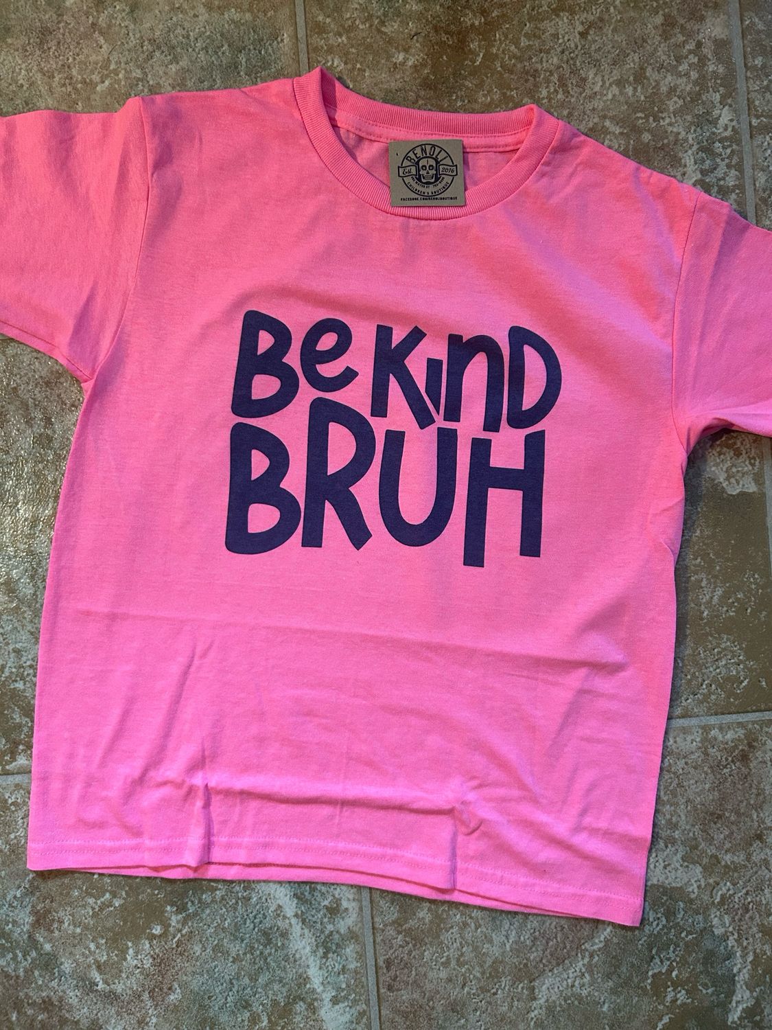 Be Kind BRUH - Pink Shirt Day
