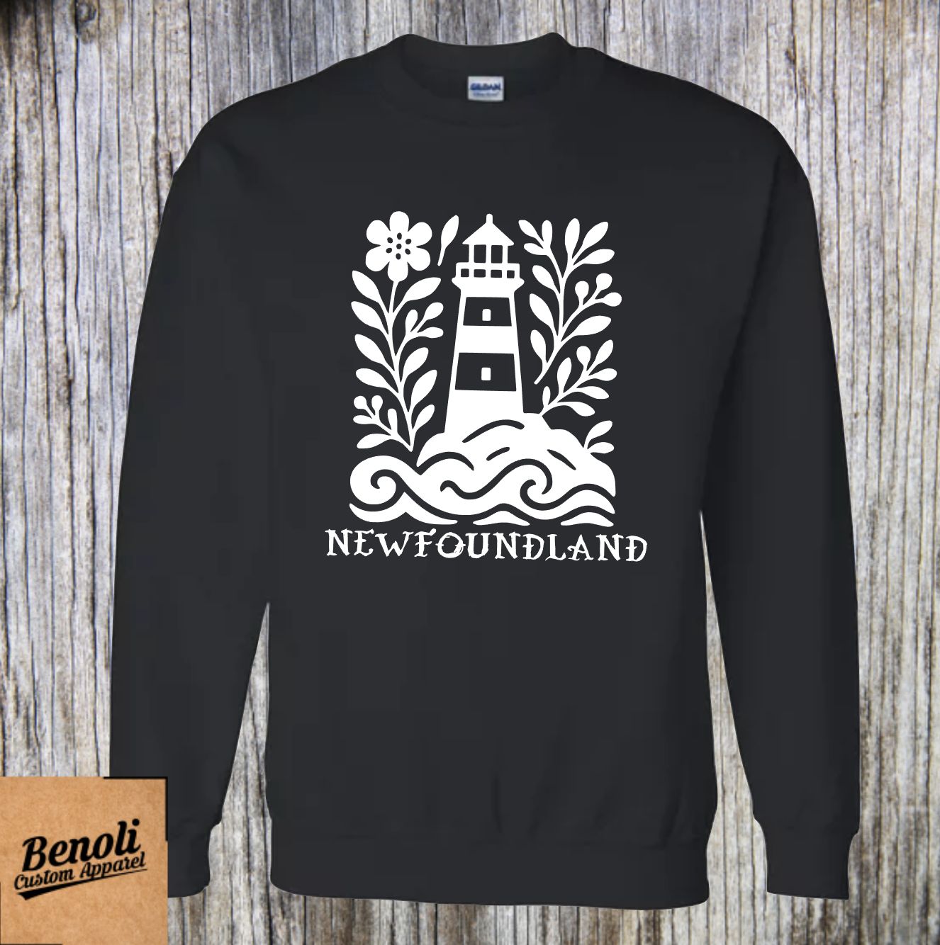 Lighthouse + Wildflowers (T-shirt, Crewneck, Hoodie) - Youth and Adult Sizes