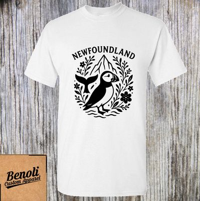 Puffin + Iceberg + Whale Tail (T-shirt, Crewneck, Hoodie) - Youth and Adult Sizes