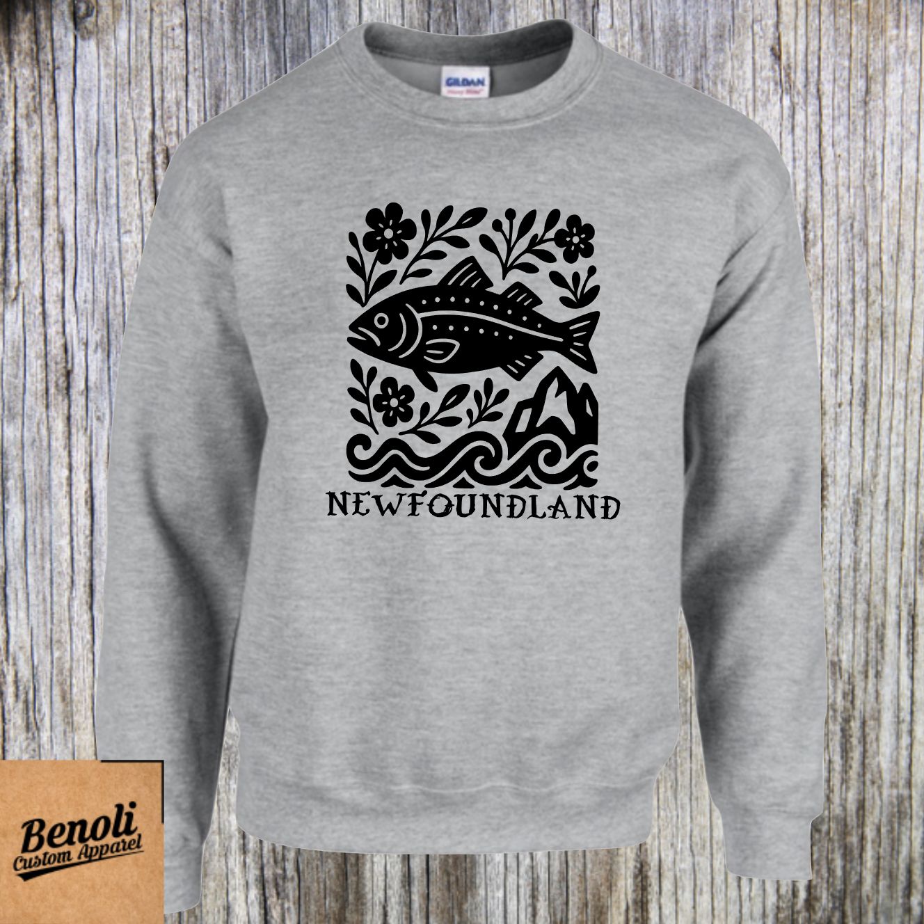 Codfish + Wildflowers (T-shirt, Crewneck, Hoodie) - Youth and Adult Sizes