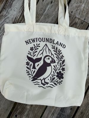 Newfoundland Puffin Reusable Tote Bag