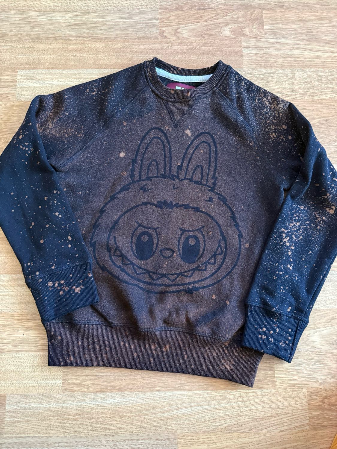 Labubu Bleached Crewneck Sweater