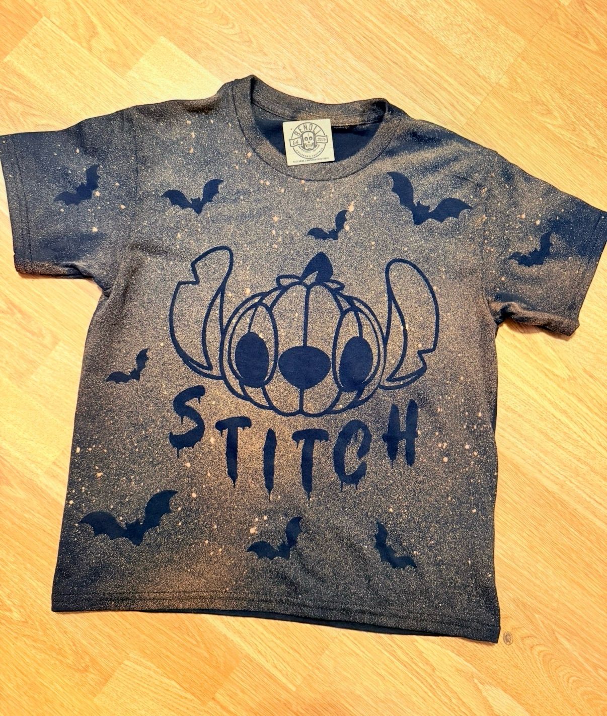 Stitch Halloween Bleached Shirt