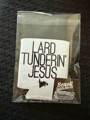 Lard Tunderin&#39; Jesus Drink Coozie