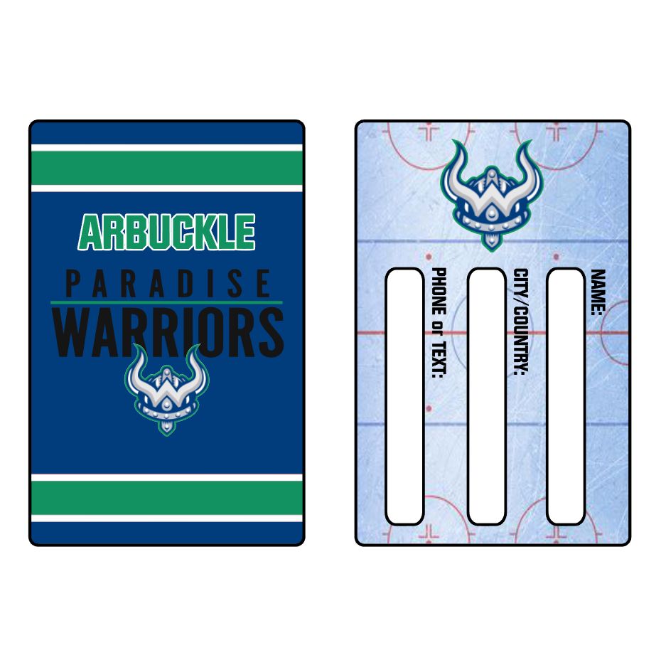 Warriors Bag/Equipment Tag (3.5&quot; x 2.5&quot;)
