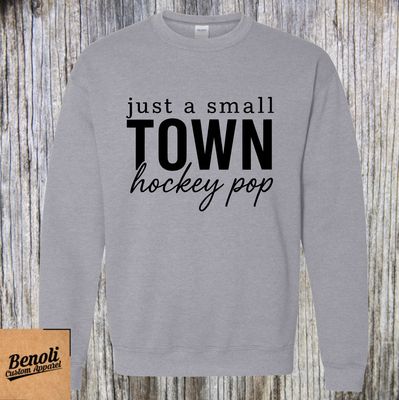 Just a Small Town Hockey POP Crewneck Sweater