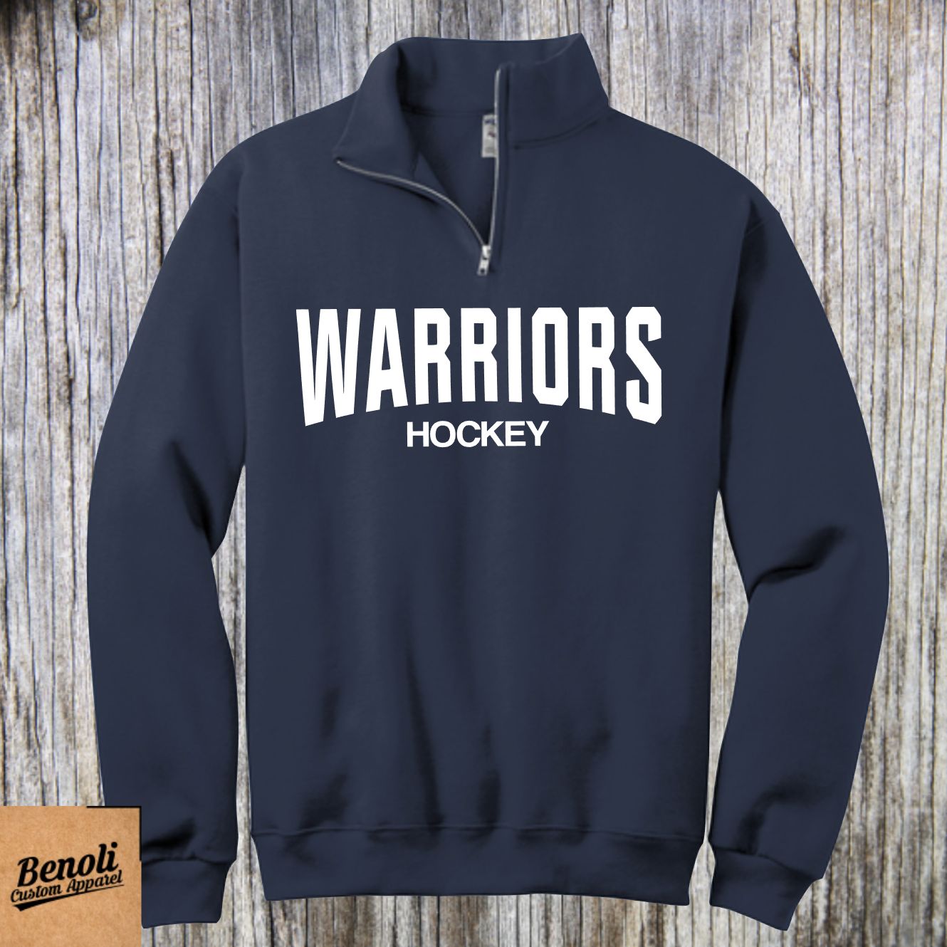 Warriors Hockey 1/4 Zip, Hoodie or Crewneck