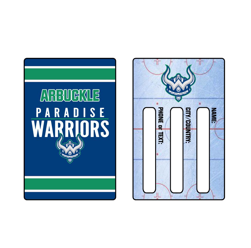 Warriors Bag/Equipment Tag (3.5" x 2.5")