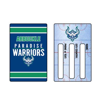 Warriors Bag/Equipment Tag (3.5" x 2.5")
