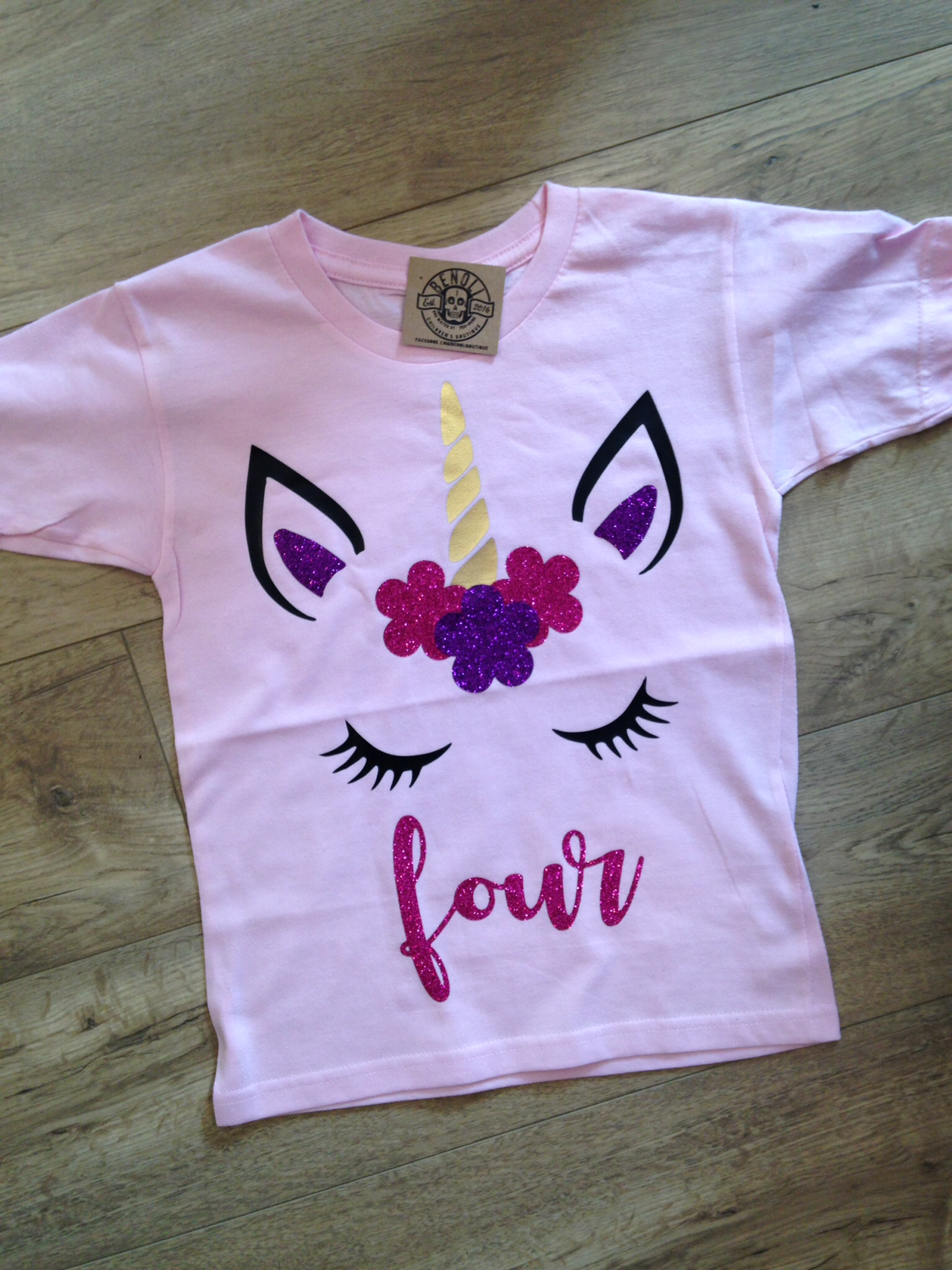 Unicorn bday tee