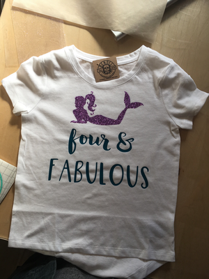 Four &amp; Fabulous Birthday Tee