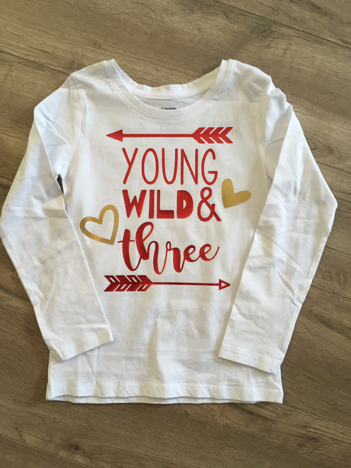 Young, Wild and Three Birthday Tee