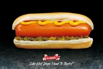 Hi-Grade Hot Dogs (6:1 per pound/5 lbs.)
