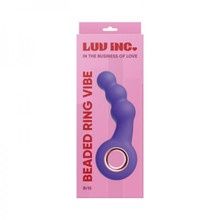 LUV INC BEADED RING VIBE, Color: PURPLE
