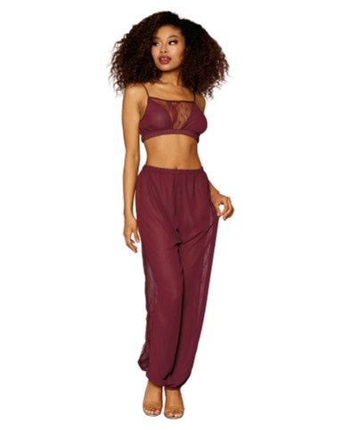 BRALETTE &amp; JOGGER BURG