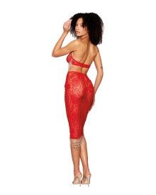 BRA &amp; SLIP SKIRT RUBY - Badd Kitty