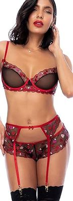 3PC SET BLACK/RED - Badd Kitty