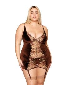 GARTER SLIP &amp; G STRING PLUS - Badd Kitty