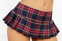 ESCANTE MINI PLEATED SKIRT RED