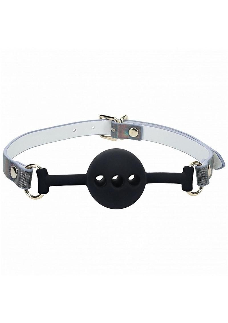 OUCH! PARIS SILICONE BALL GAG, Color: BLACK