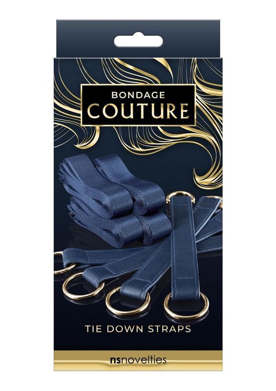 BONDAGE COUTURE TIE DOWN STRAPS BLUE