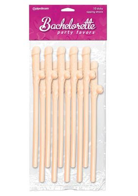 BACHELORETTE DICKY STRAWS (10PK) - Badd Kitty