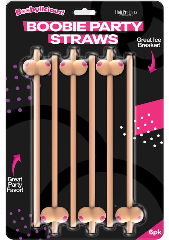 BOOBIE STRAWS 6 PACK