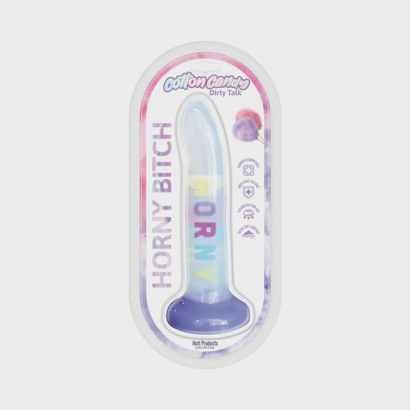 COTTON CANDY HORNY BITCH 8&quot; DILDO
