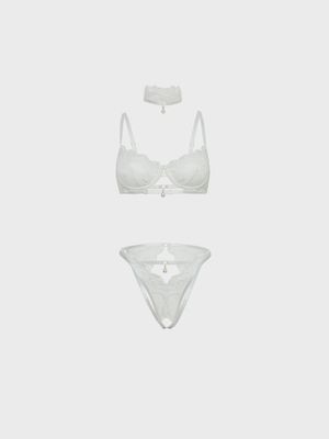 PERLA SET 2PC WHITE - Badd Kitty