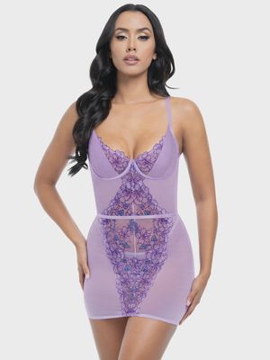 LAVENDER GARDEN BABYDOLL - Badd Kitty